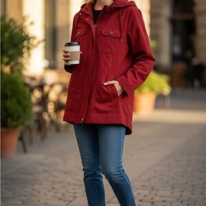 Croft & Barrow Women's Scarlet Utility Jacket